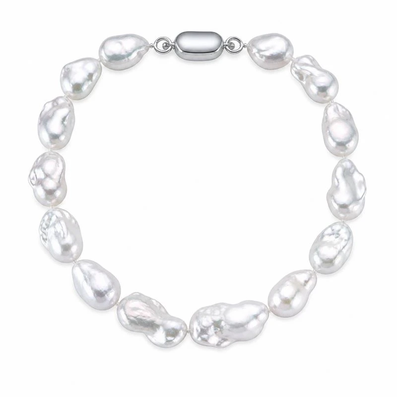 13-16mm White Baroque Freshwater Pearl Necklace