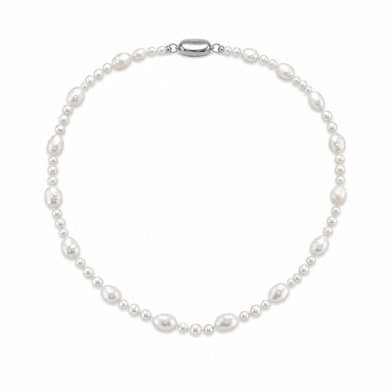 3.0-8.0mm White Freshwater Pearl Necklace - 2