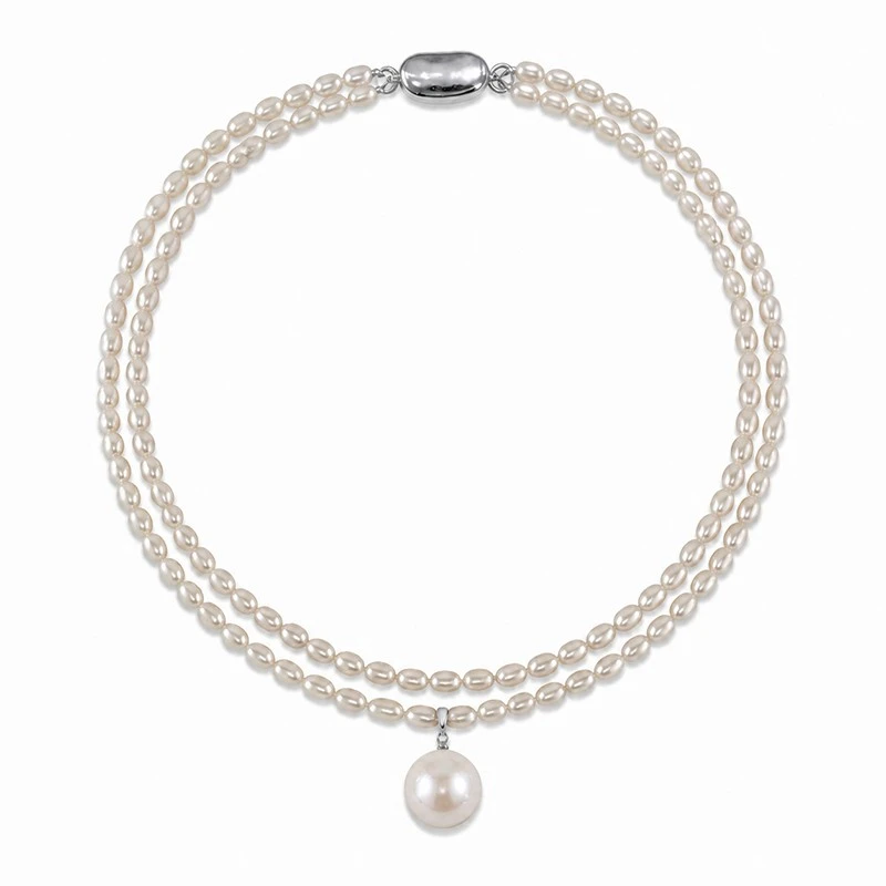 4.5-5.0mm White Freshwater Pearl Double Strand Necklace suppliers