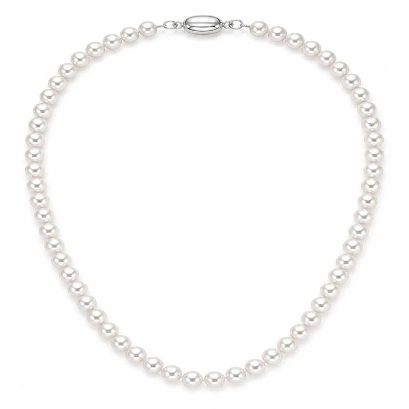 7.0-7.5mm White Freshwater Pearl Necklace suppliers
