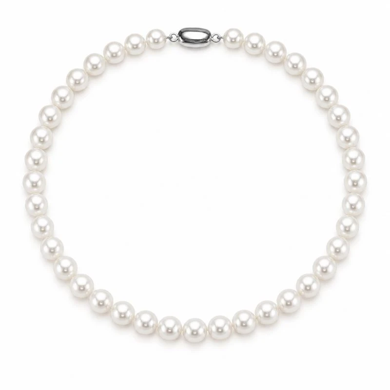 9.5-10.5mm White Freshwater Pearl Necklace