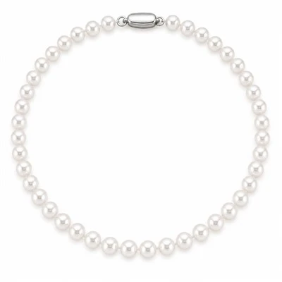 6.5-7.0mm White Freshwater Pearl Necklace