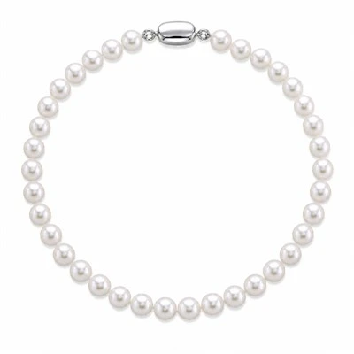 8.5-9.5mm White Freshwater Pearl Necklace